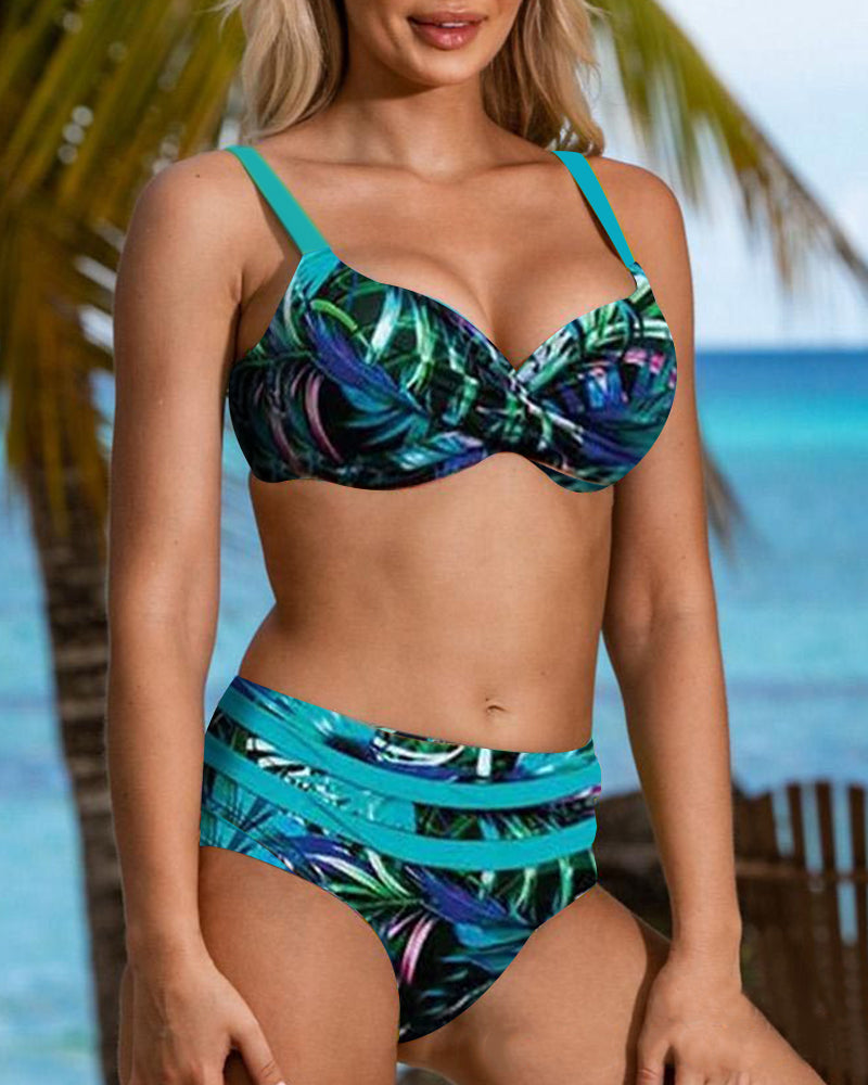 Elsie Mid Waist Bikini Set
