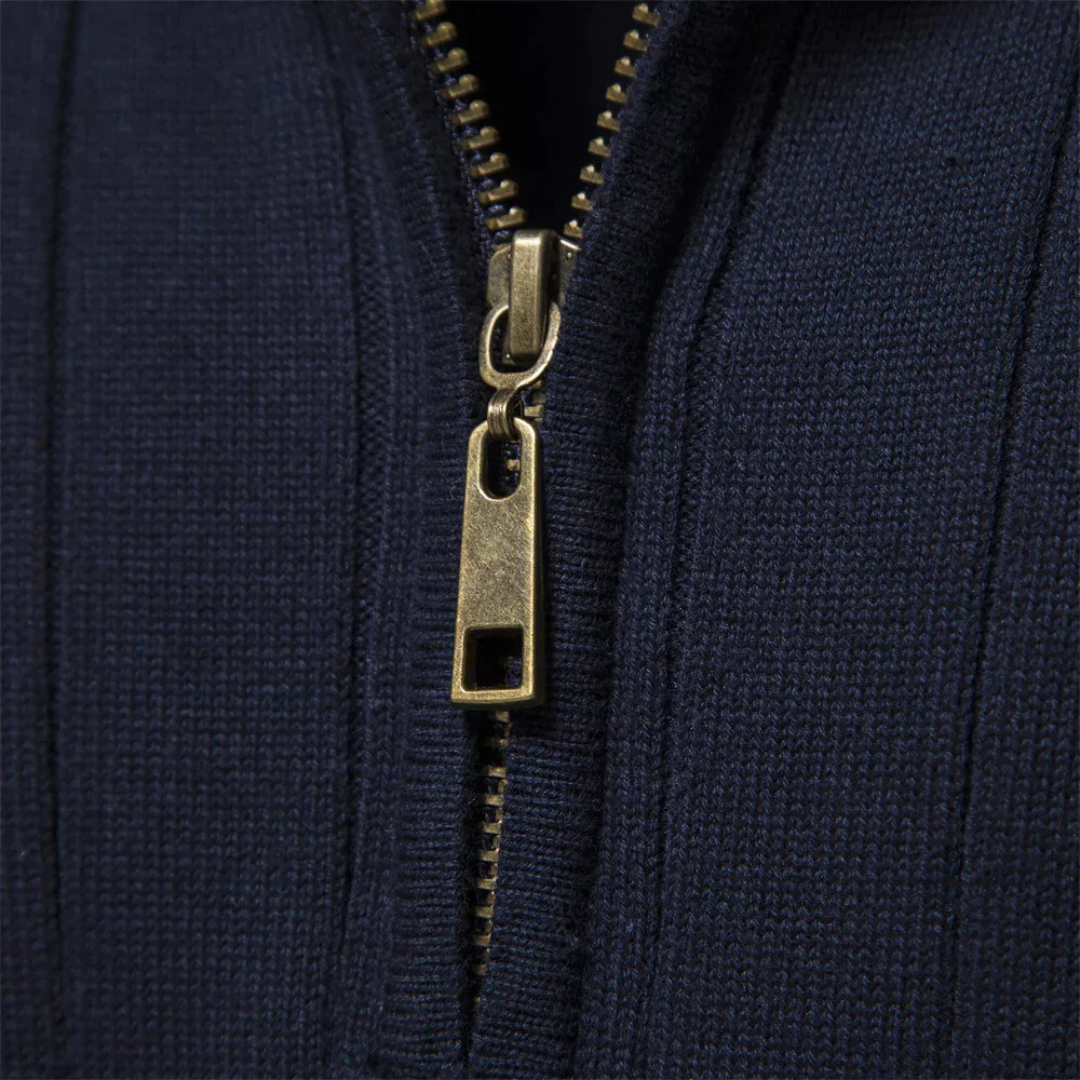 CHARLES CLASSIC HALF ZIP SWEATER