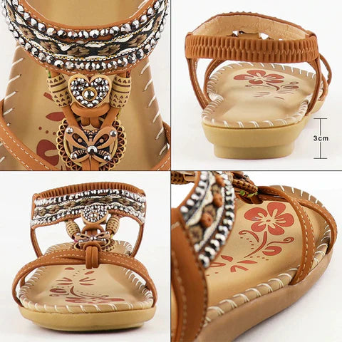 Clasrissa Sandals with Elastic Band & Soft Platform
