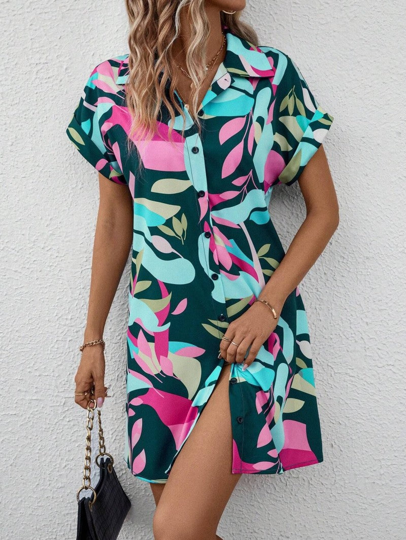 Alexis Printed Button Down Dress