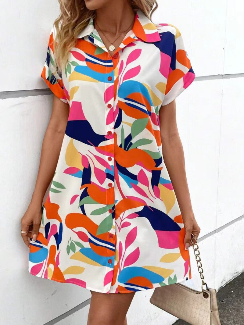 Alexis Printed Button Down Dress