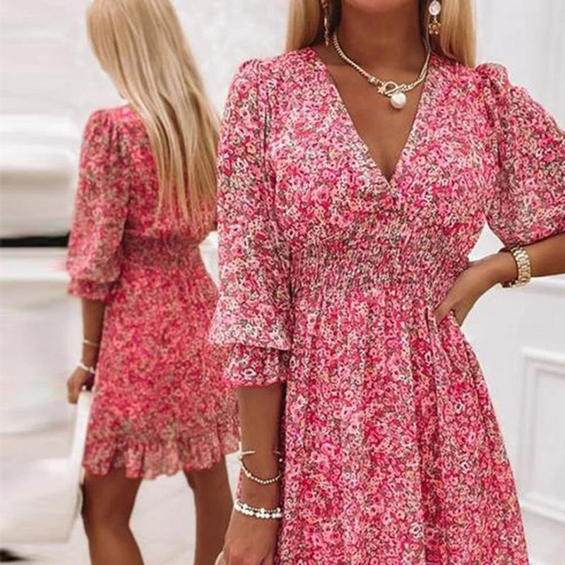 Marly Elegant Floral Dress