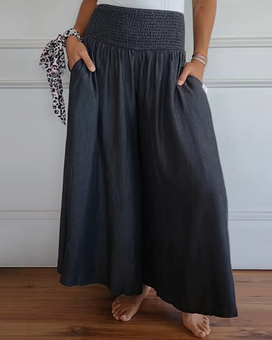 Susan Trousers With Elastic Waist Band