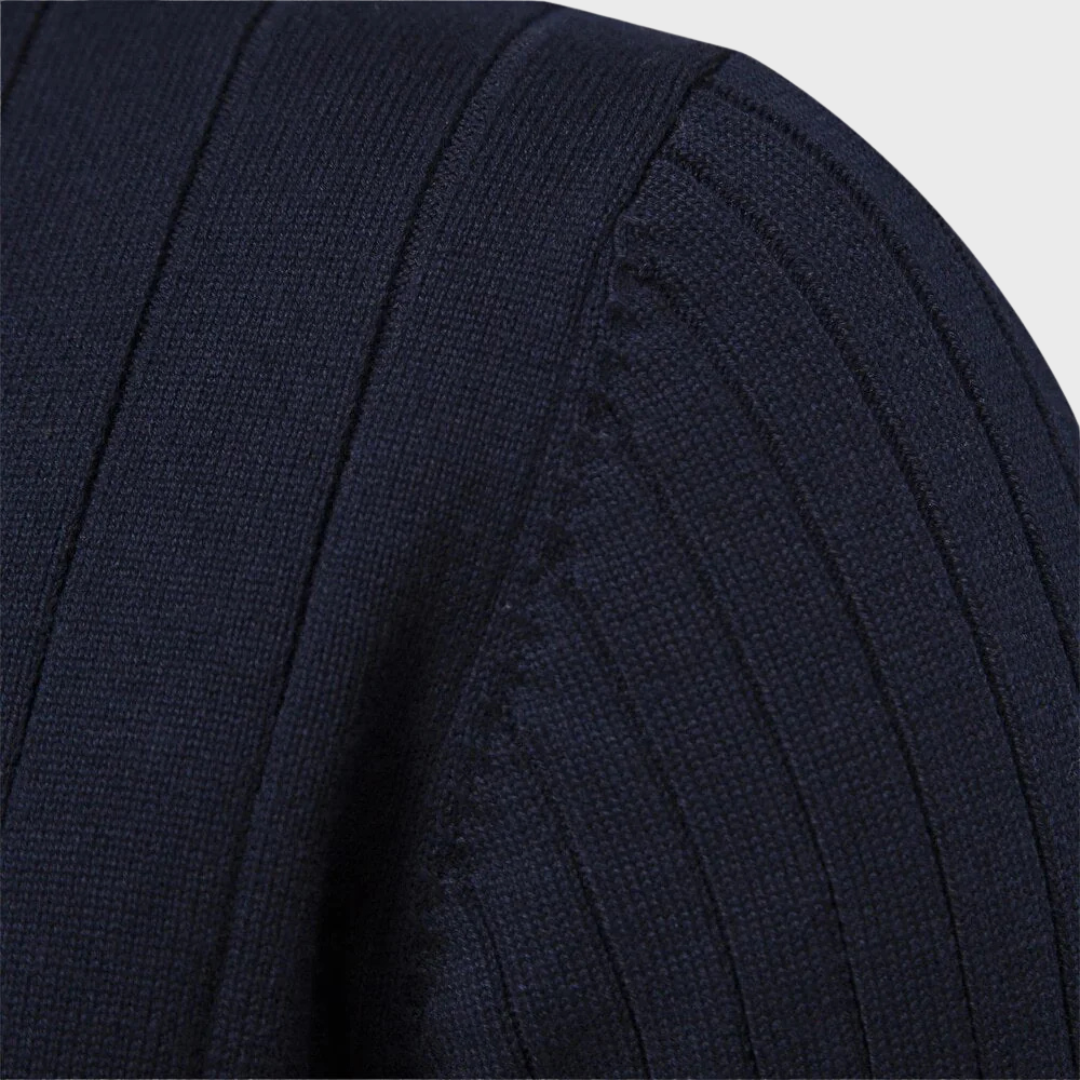 CHARLES CLASSIC HALF ZIP SWEATER