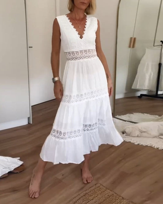 Avery Lace V Dress