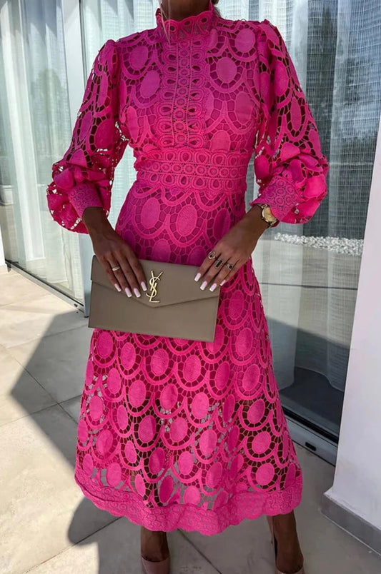 Calista Romantic Elegant Midi Dress