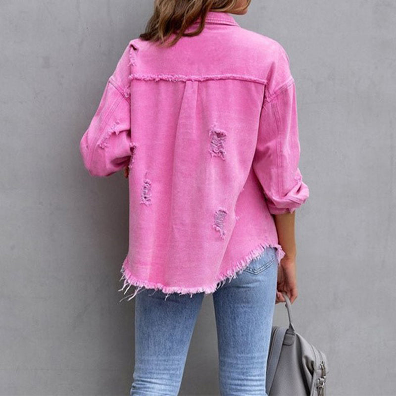 Serenity Tattered Denim Jacket