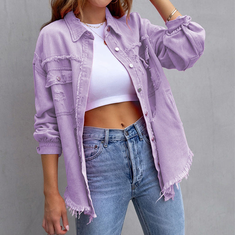 Serenity Tattered Denim Jacket