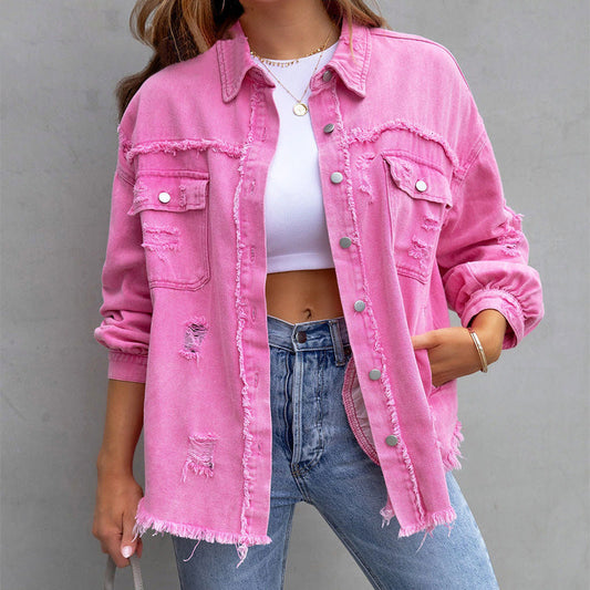 Serenity Tattered Denim Jacket