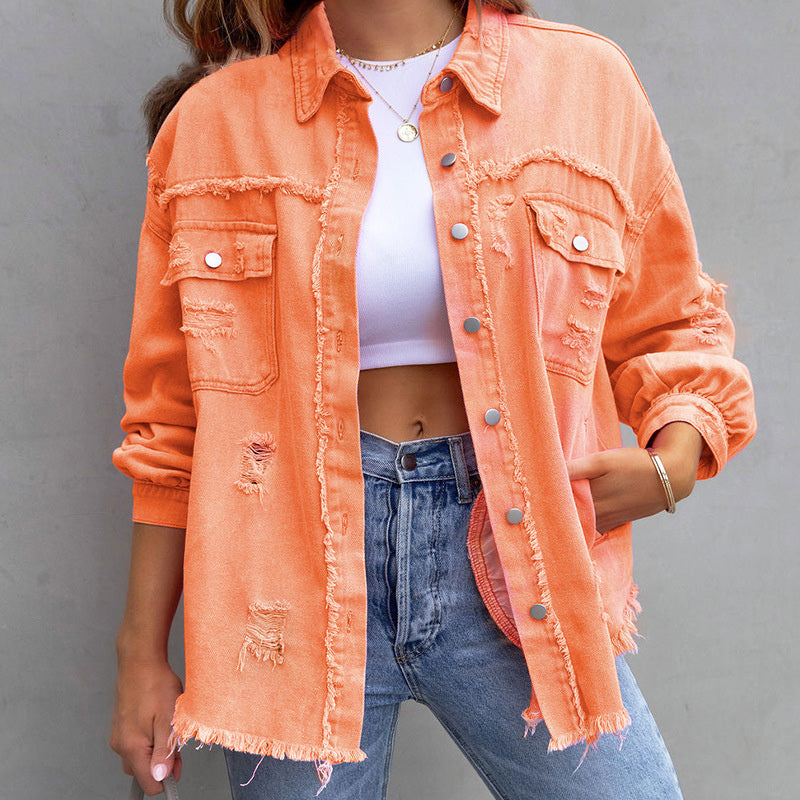 Serenity Tattered Denim Jacket