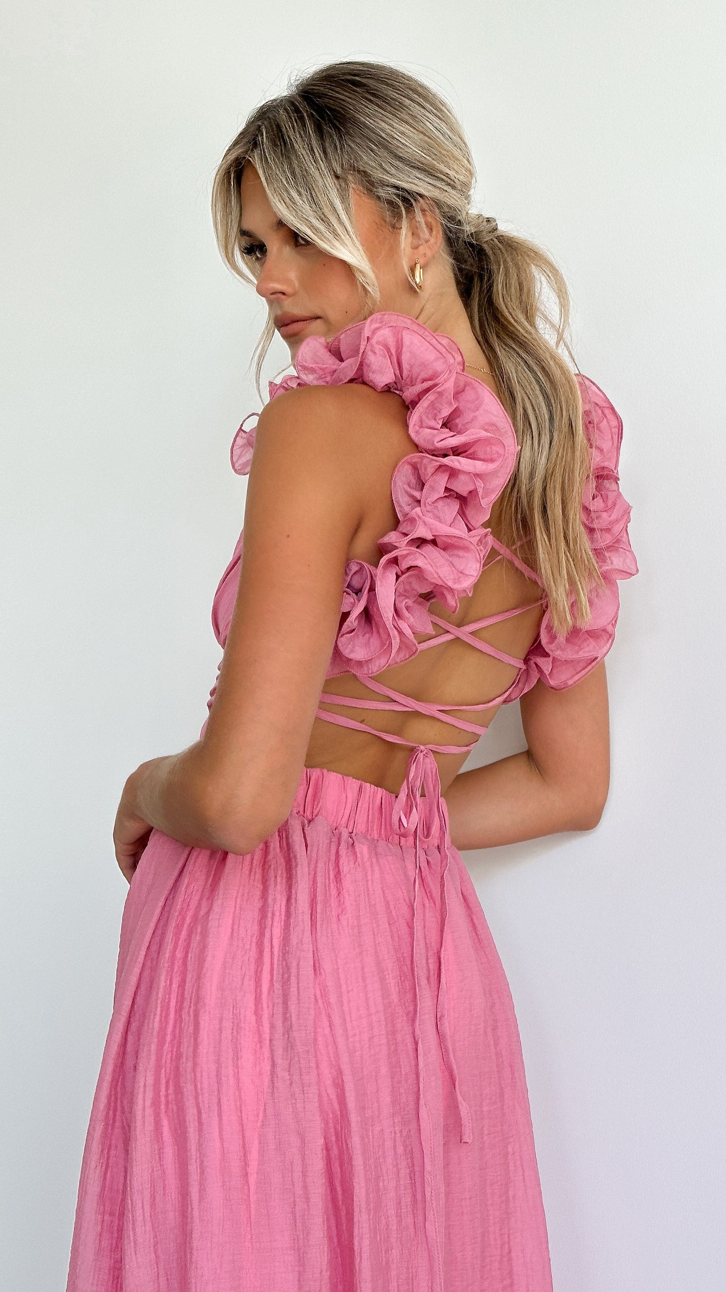 Raya Elegant Ruffle Dress