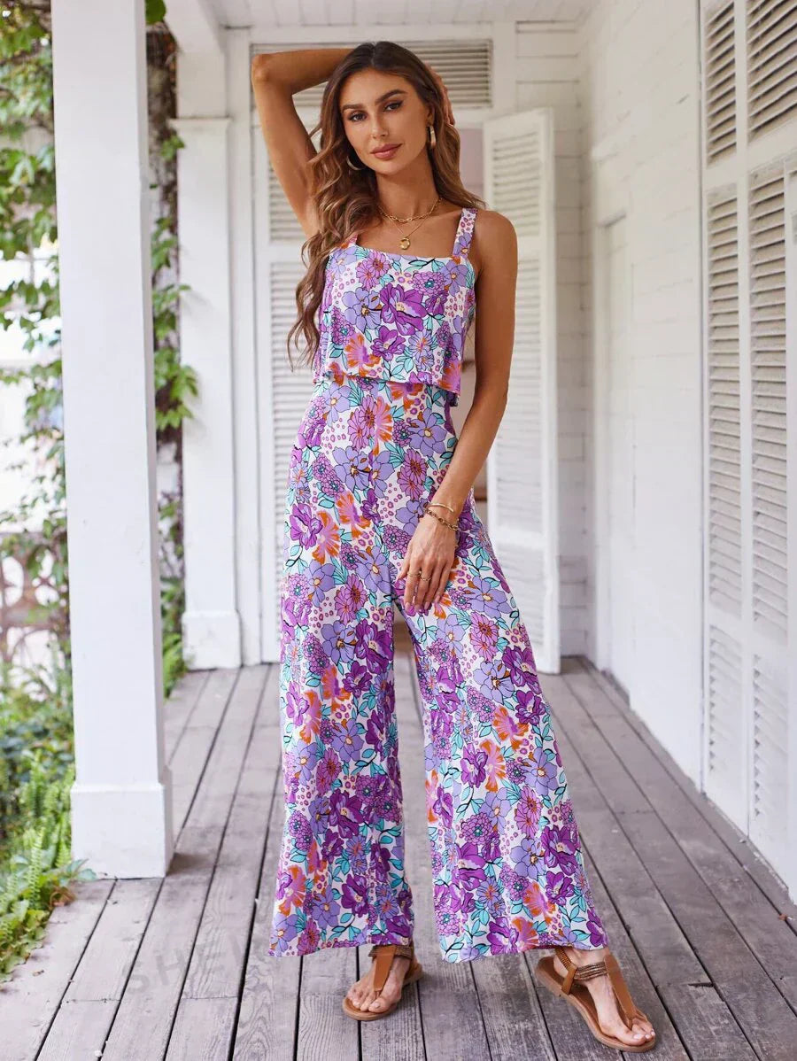 Francesca Floral Wide Leg Jumpsuit