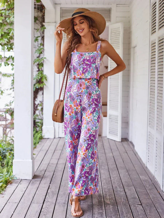 Francesca Floral Wide Leg Jumpsuit