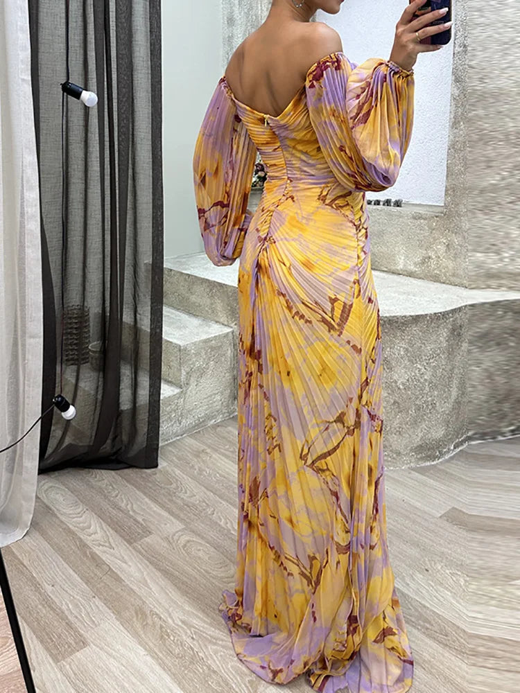 Nala Elegant Pleated Dress