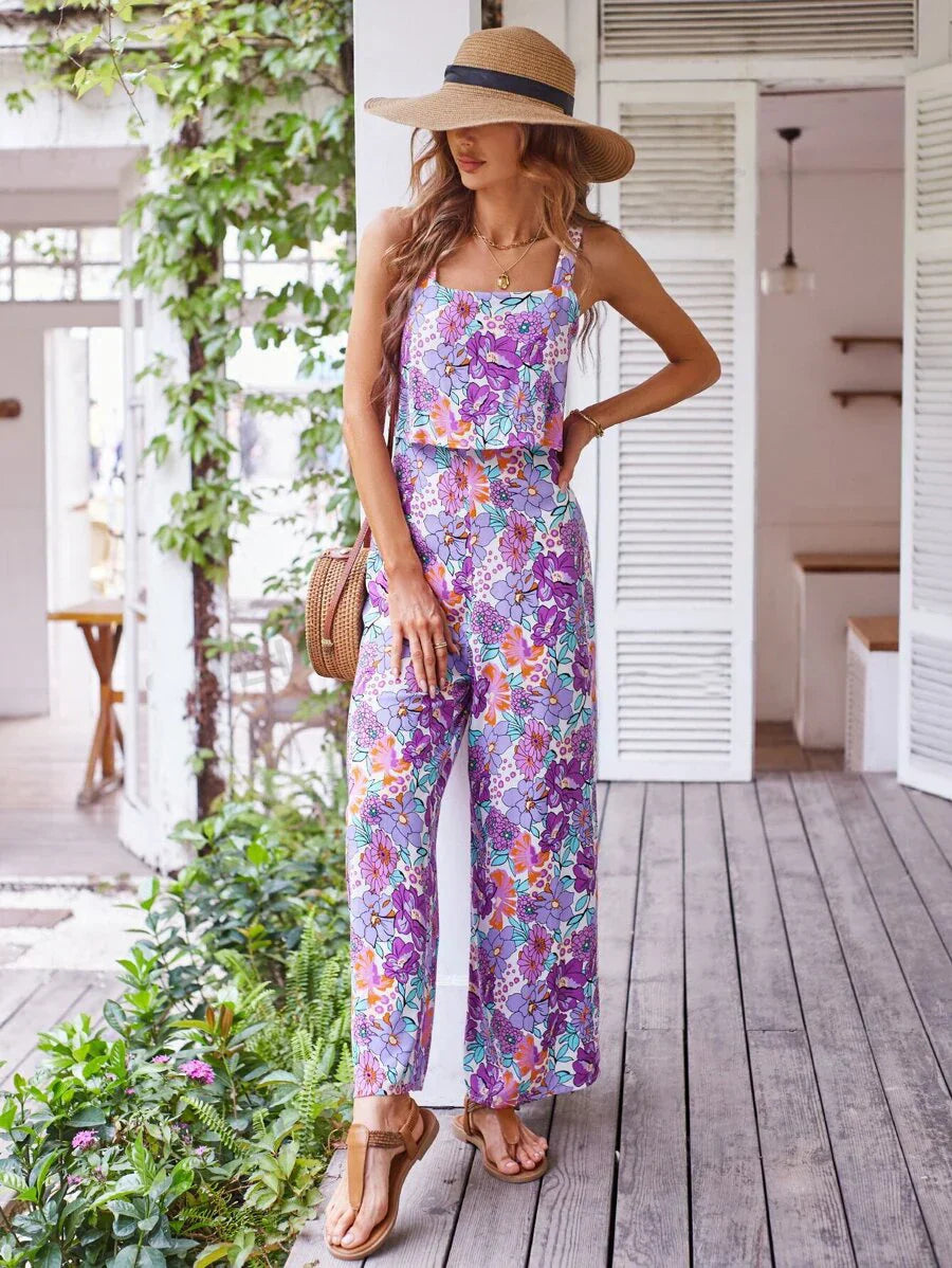 Francesca Floral Wide Leg Jumpsuit