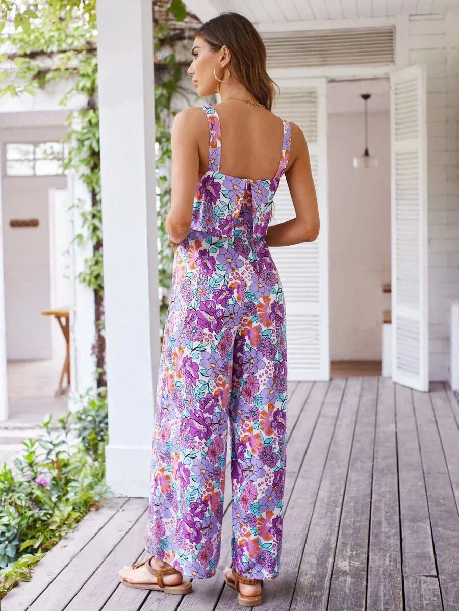 Francesca Floral Wide Leg Jumpsuit