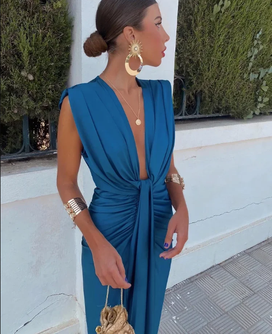 Coco Elegant Pleated Dress