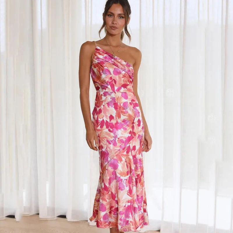 Leia Elegant One Shoulder Dress