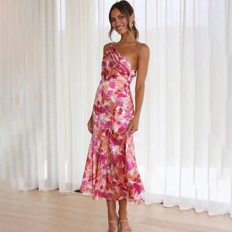 Leia Elegant One Shoulder Dress