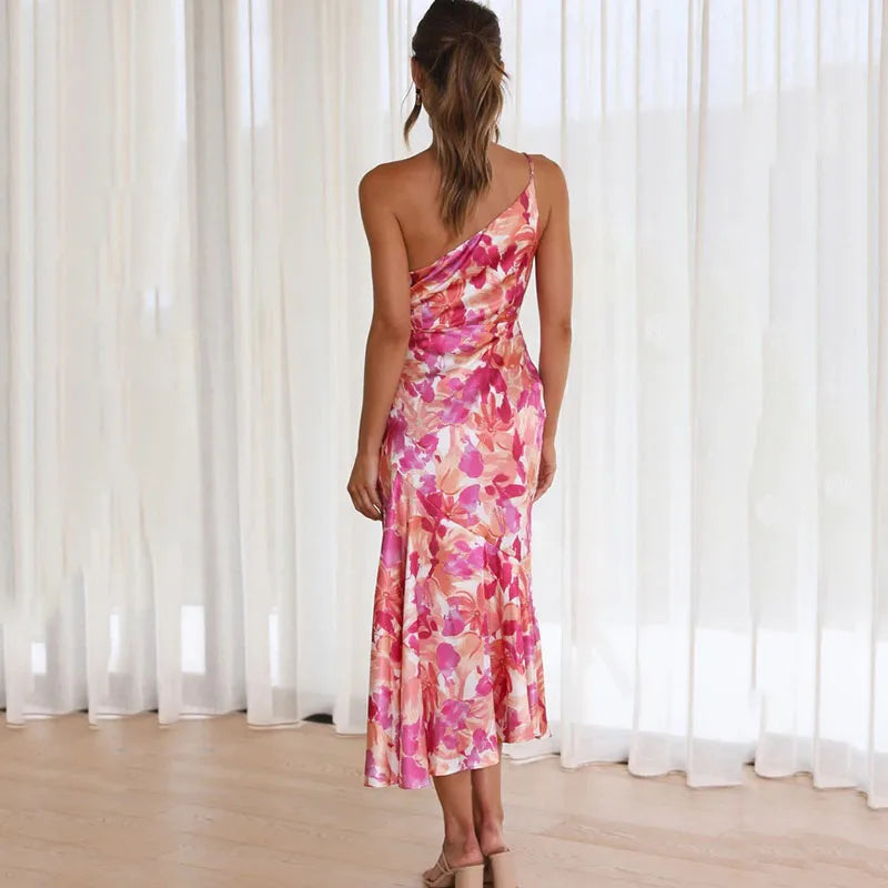 Leia Elegant One Shoulder Dress