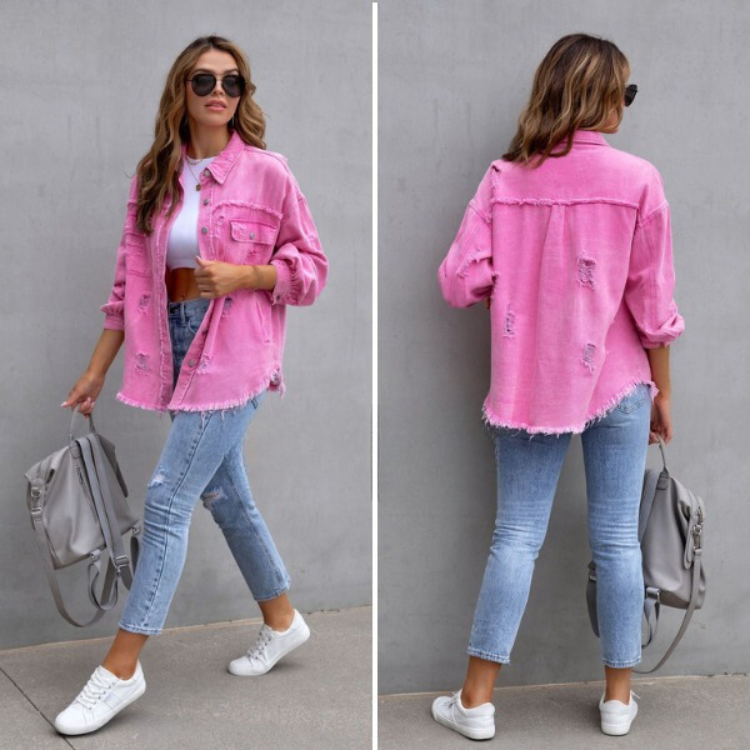 Serenity Tattered Denim Jacket