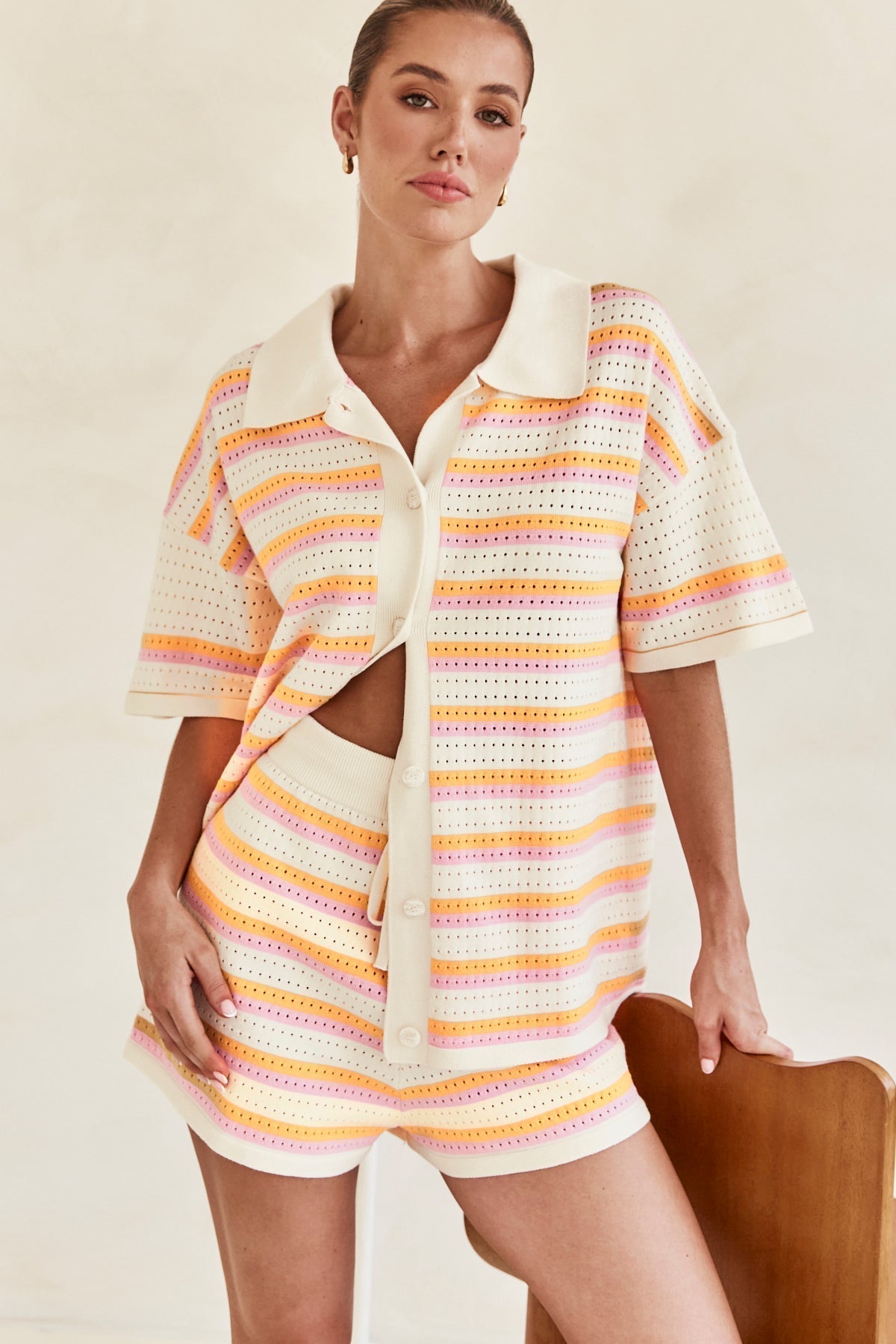 Peach 2-Piece Sparkling Summer Set