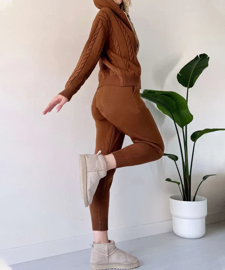 Chloe Cable Knit Lounge Set