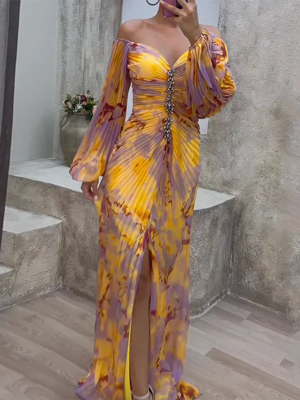 Nala Elegant Pleated Dress
