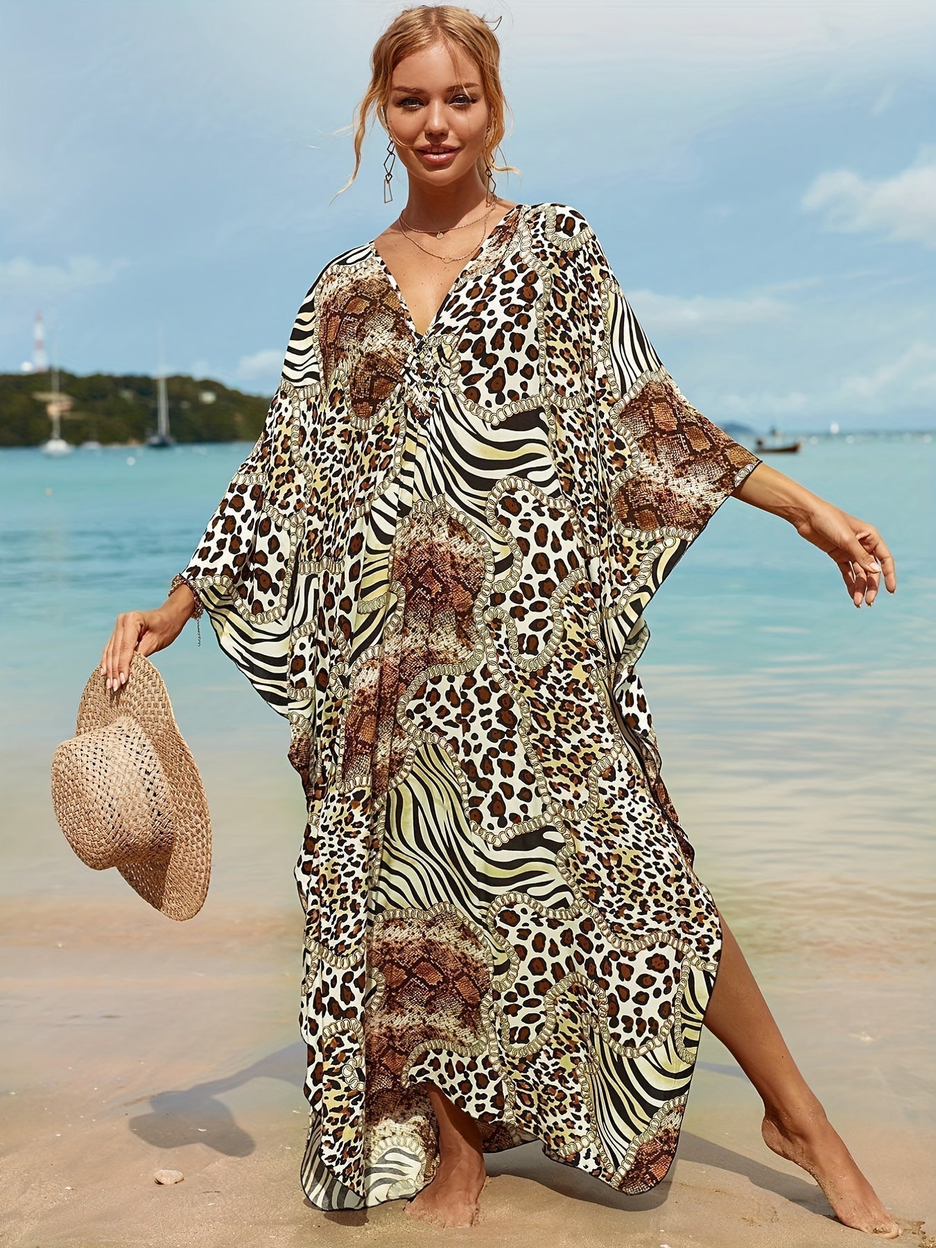 Irina Wild Safari Beach Dress