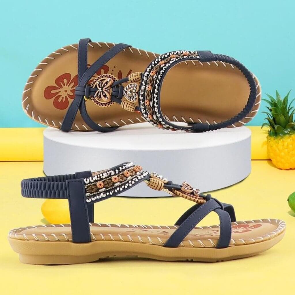 Clasrissa Sandals with Elastic Band & Soft Platform
