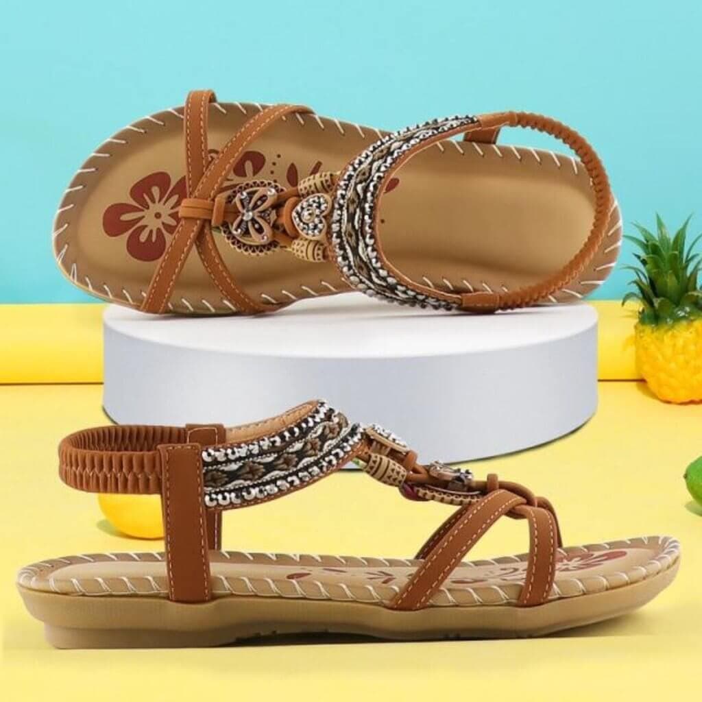 Clasrissa Sandals with Elastic Band & Soft Platform