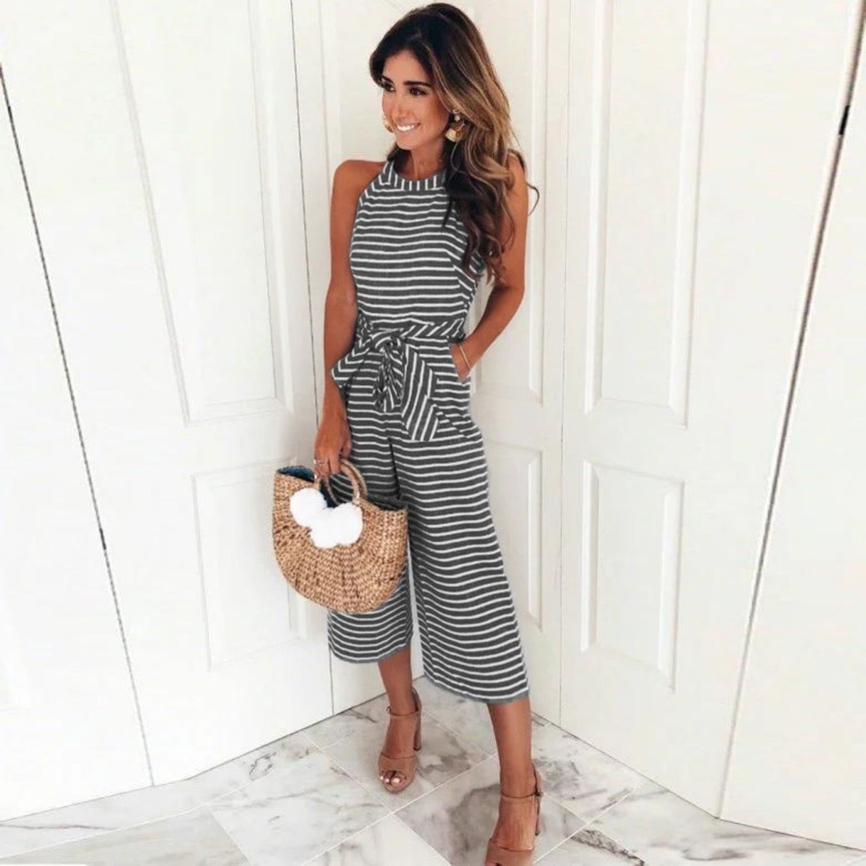 Aurora Striped Jumpsuit