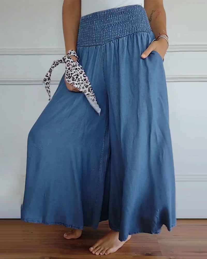 Susan Trousers With Elastic Waist Band