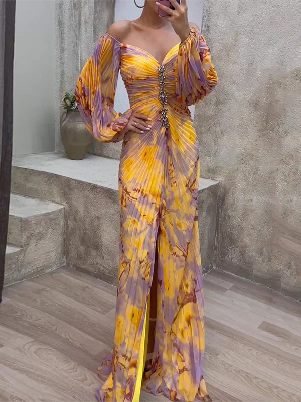Nala Elegant Pleated Dress