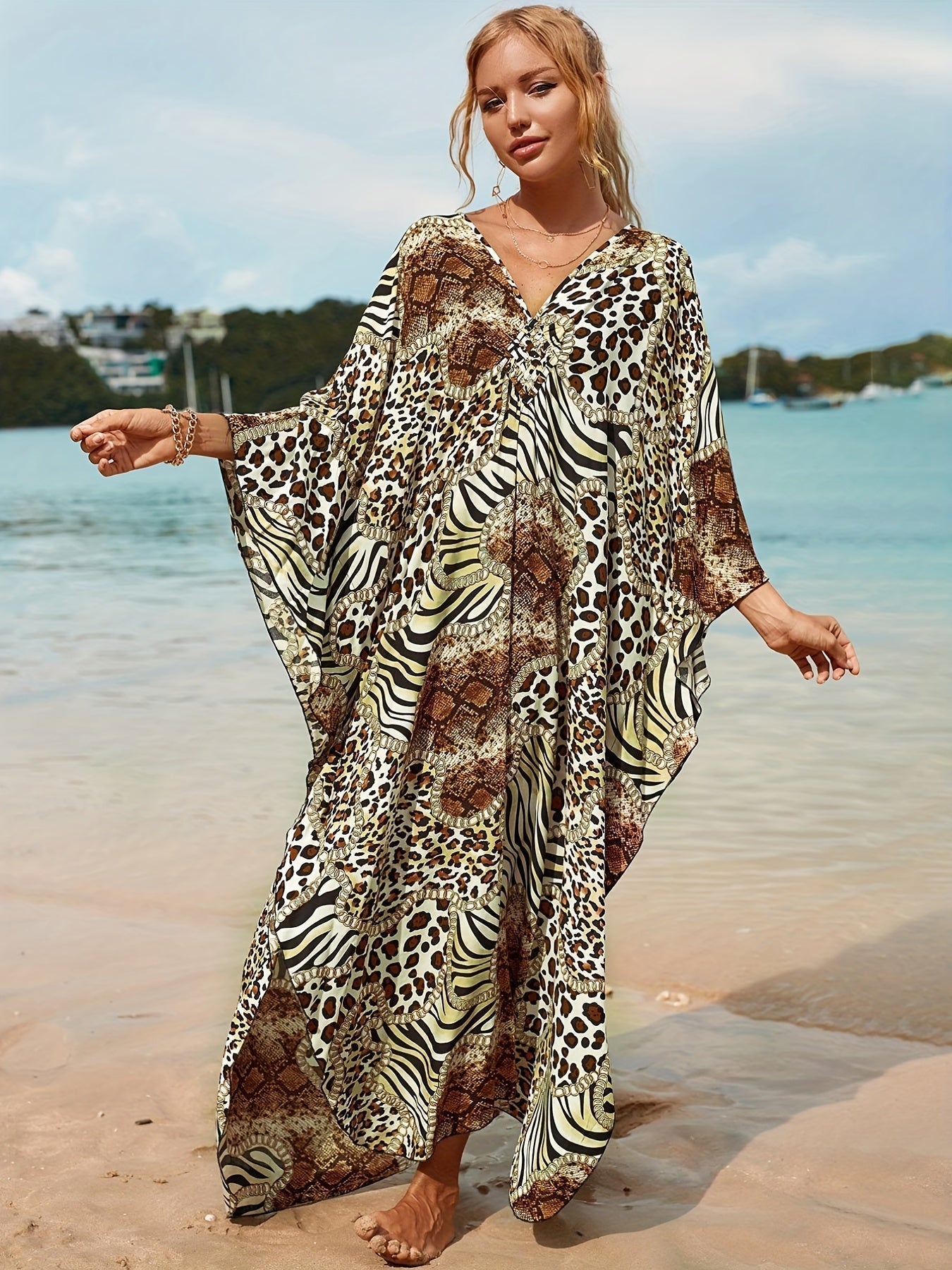 Irina Wild Safari Beach Dress