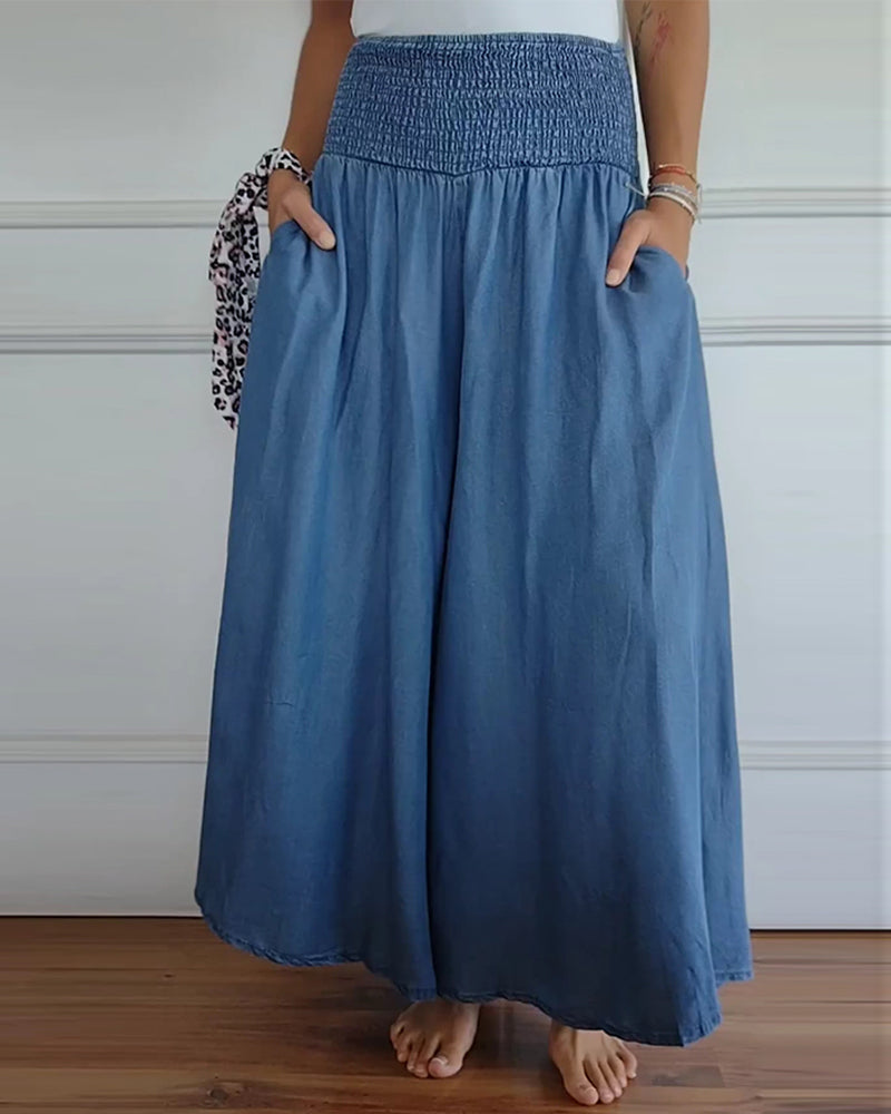 Susan Trousers With Elastic Waist Band