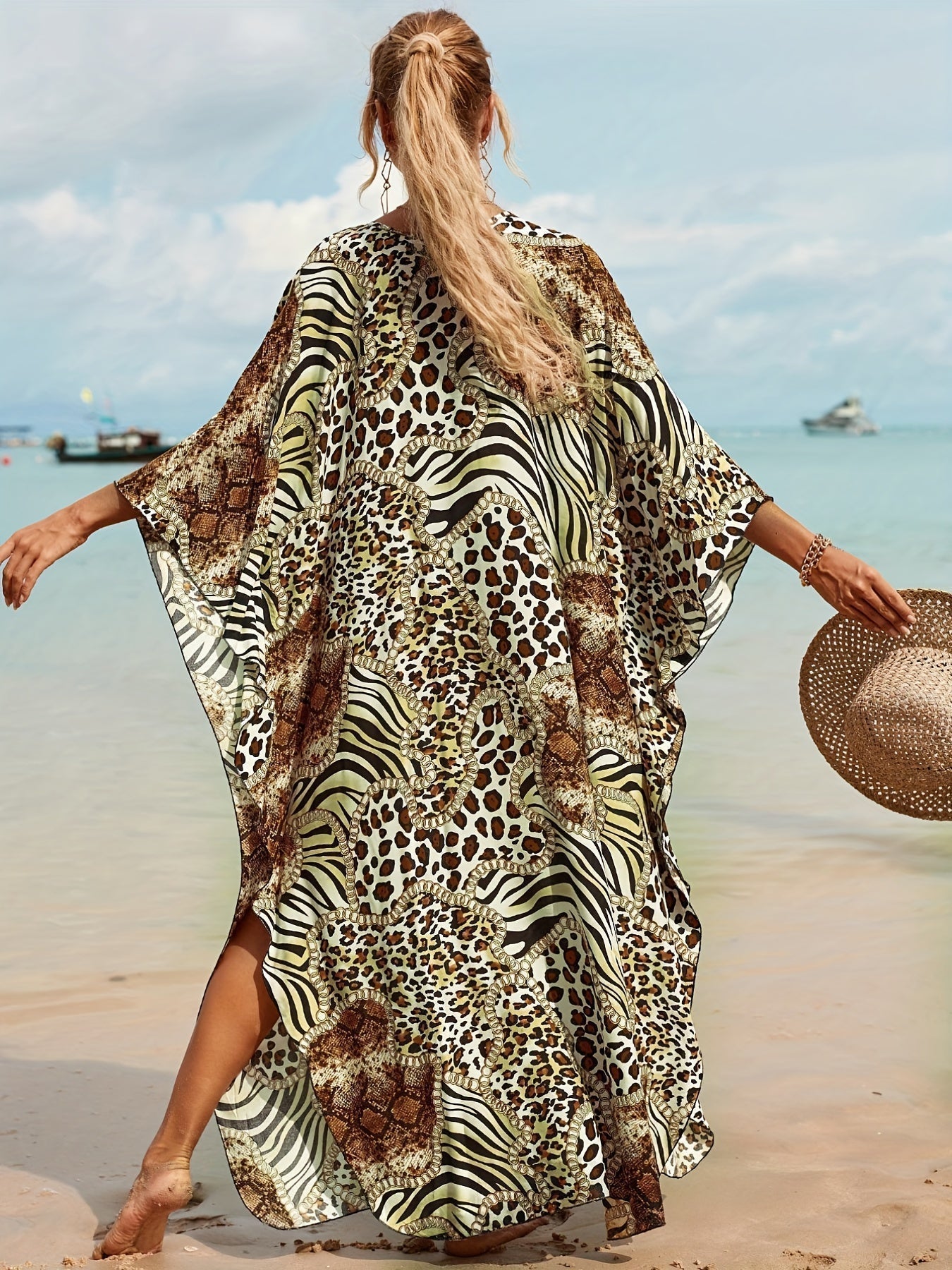 Irina Wild Safari Beach Dress