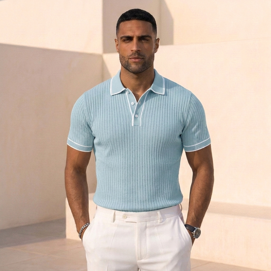 PRESTON RIBBED POLO